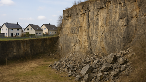 Steinbruchwand